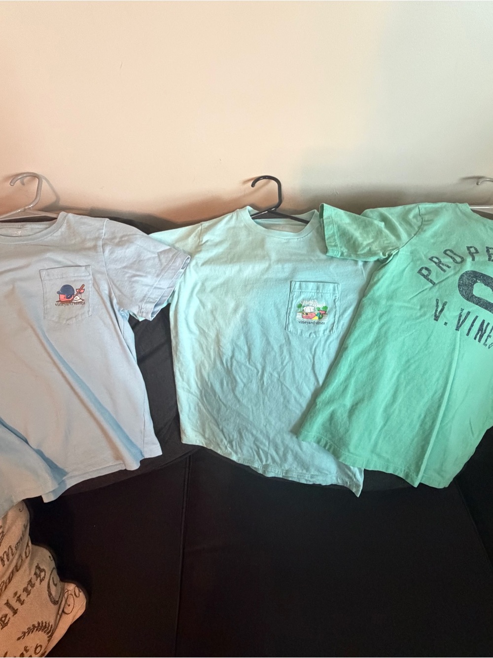 Vineyard Vines Kids Short-Sleeve Pocket Tees in Light Blue & Mint